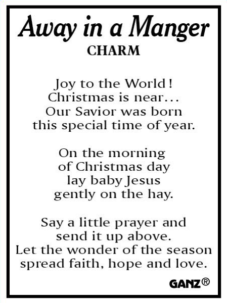 Away in a Manger Charm