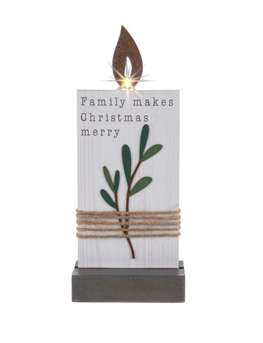 Evergreen Light Up Standing Plaque