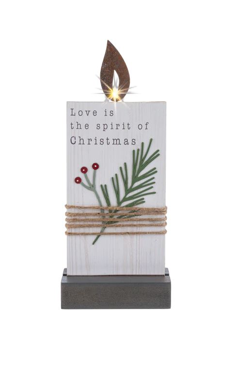 Evergreen Light Up Standing Plaque