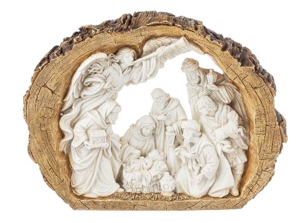 13" Log Nativity Figure