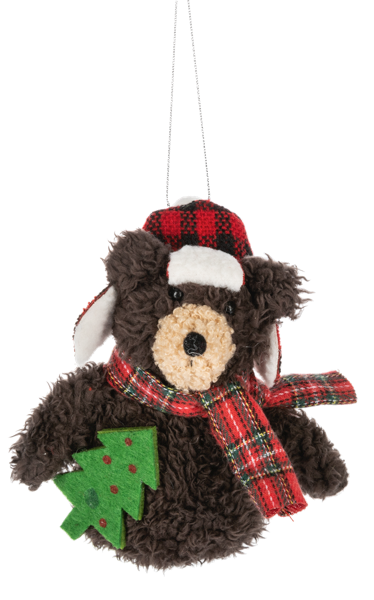 Cozy Cabin Bear Ornament