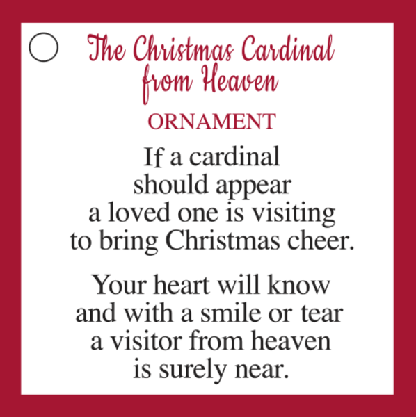 Christmas Cardinal from Heaven Charm