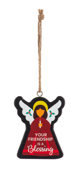 Your Friendship is a Blessing Angel Ornament