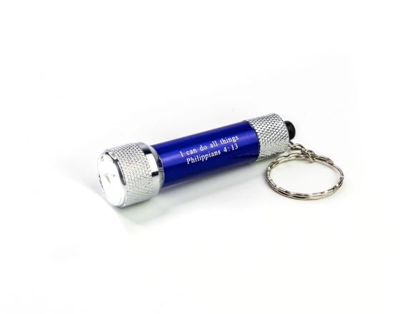 LED Scripture Flashlight Keychains