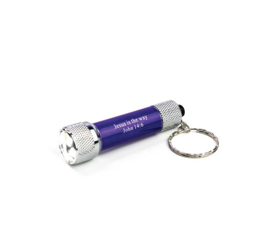 LED Scripture Flashlight Keychains