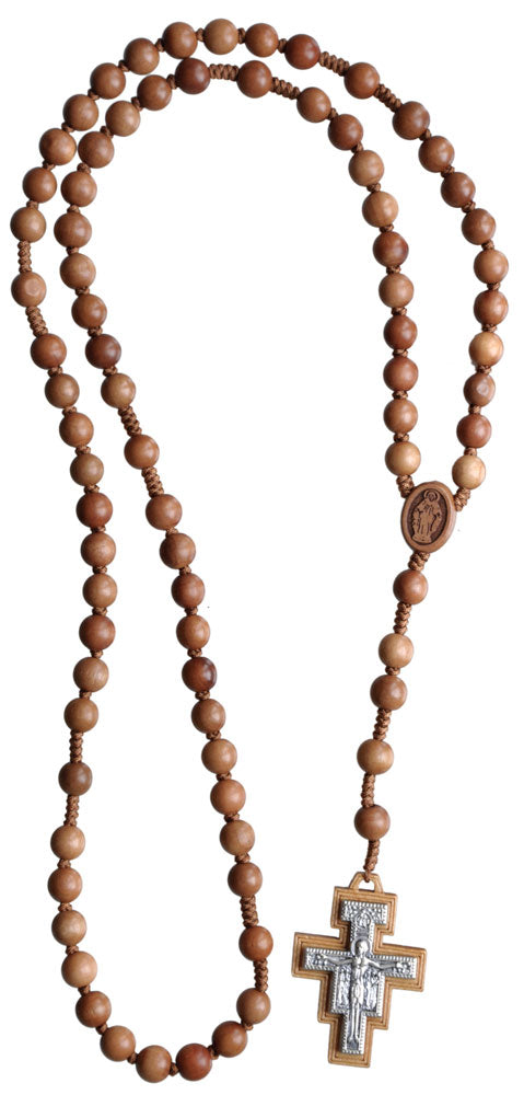 Jujube Wood Franciscan Rosary