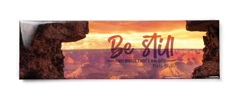 Be Still Canyon Large Fridge Scripture Magnet