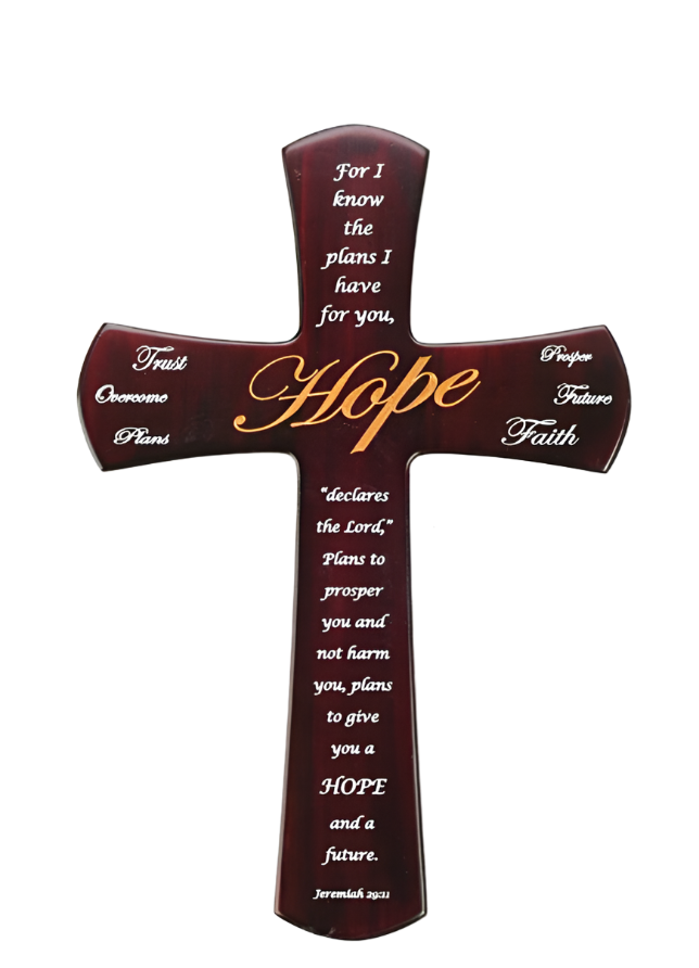 Hope Mahogany Wall Cross