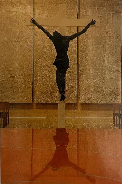 The Crucifix in Reflection on the Altar Postcard