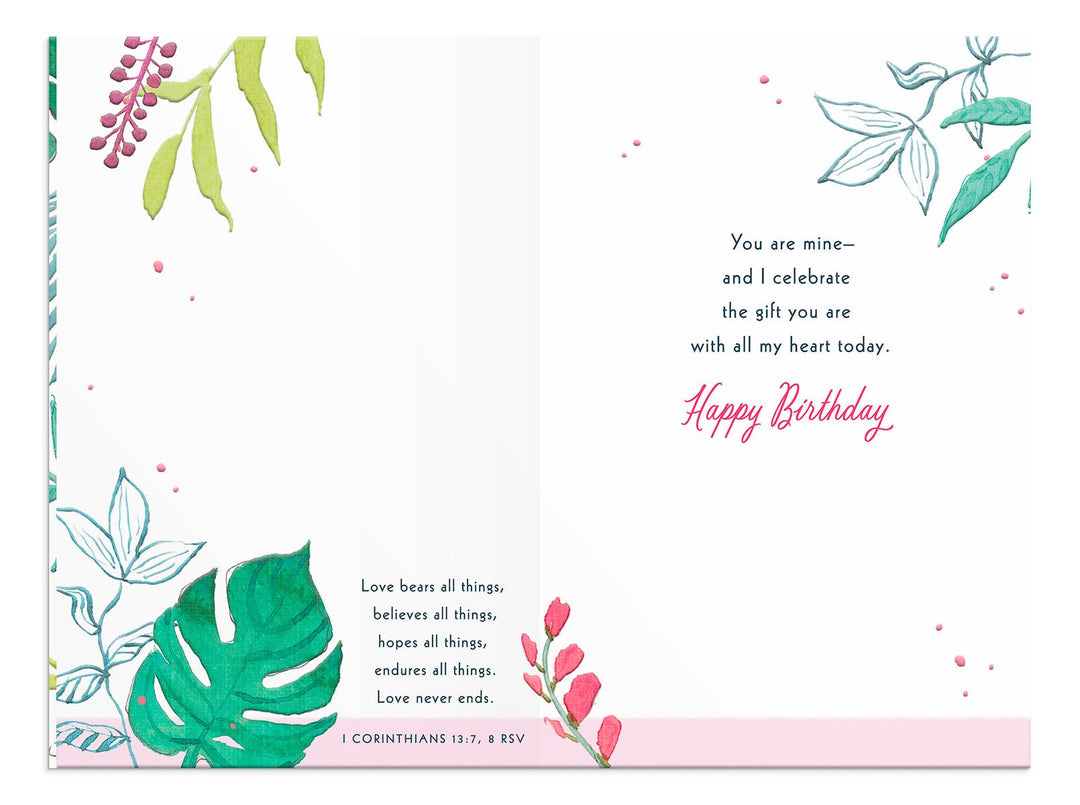 Oasis of Beauty - Birthday Greeting Card for Wife