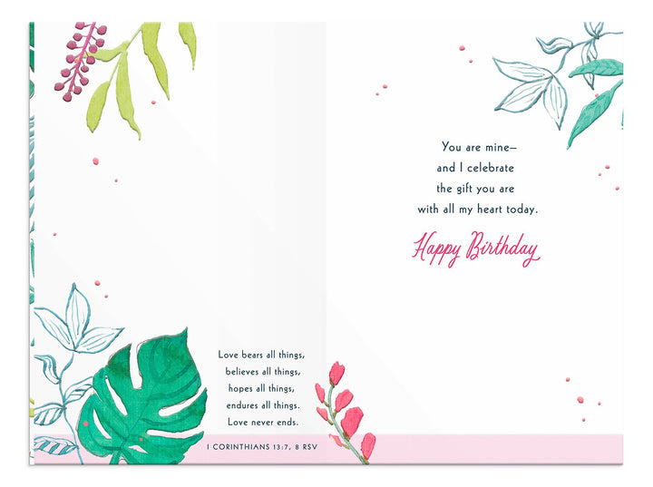 Oasis of Beauty - Birthday Greeting Card for Wife