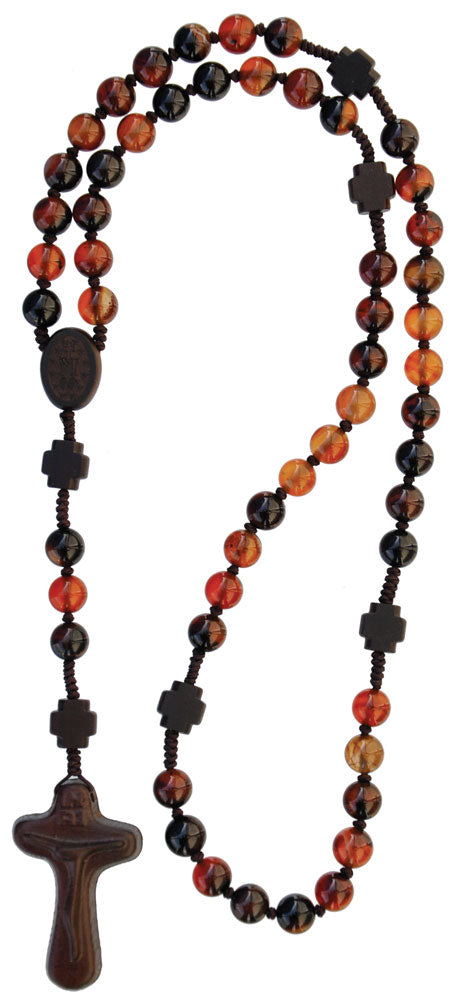 Jujube Wood & Genuine Agate Rosary