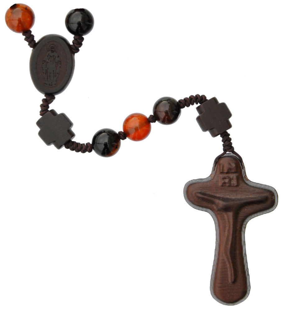 Jujube Wood & Genuine Agate Rosary