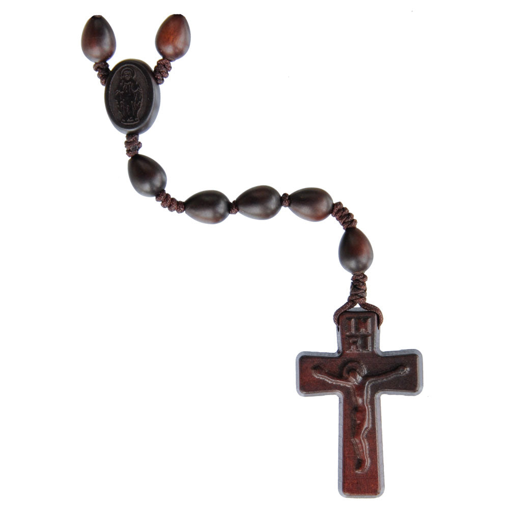 Jujube Wood Teardrop Rosary