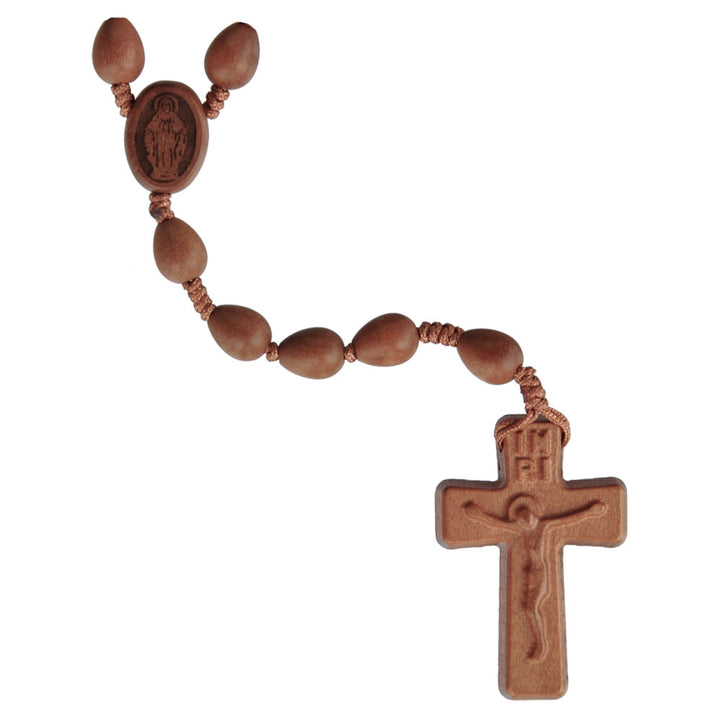 Light Jujube Teardrop Rosary