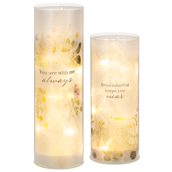 LED Bereavement Pillar Set