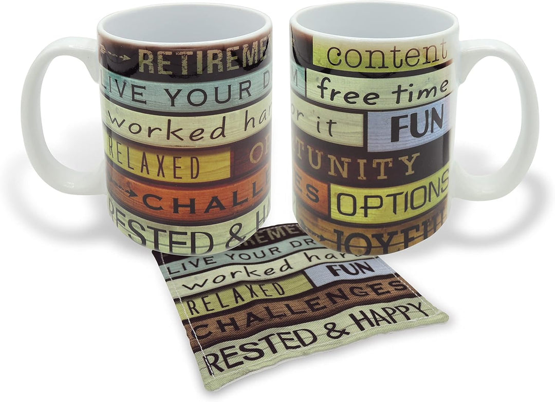 Retirement Mug With Coaster
