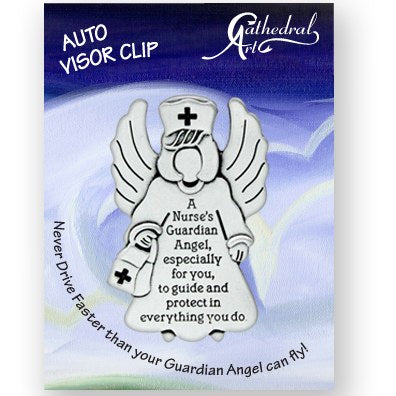 2" Nurse Guardian Angel Visor Clip