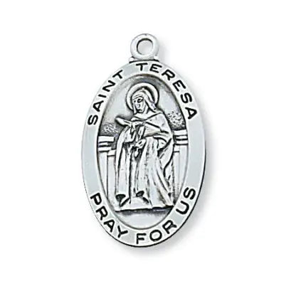 St. Teresa of Avila Sterling Silver Necklace