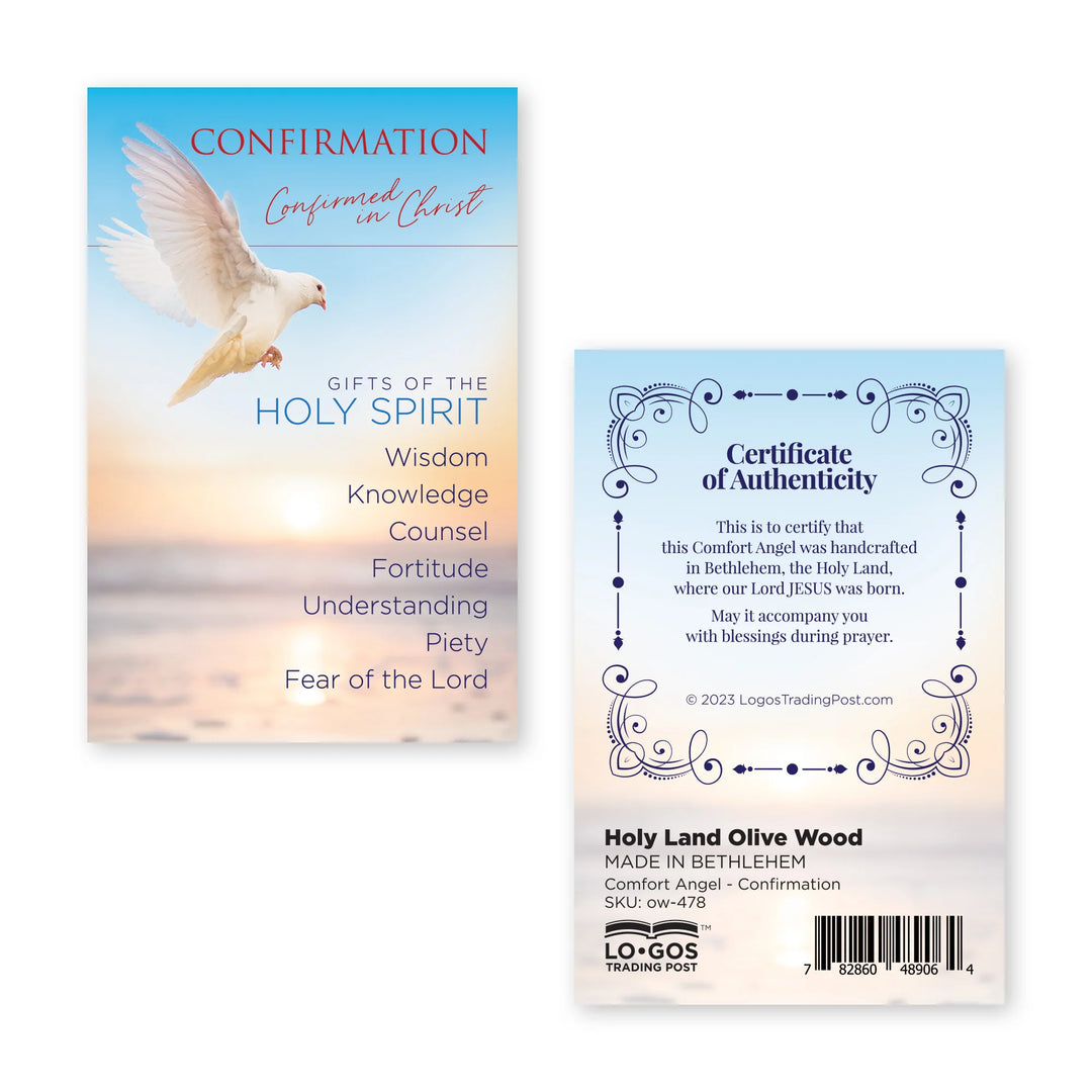 Olive Wood Confirmation Comfort Angel