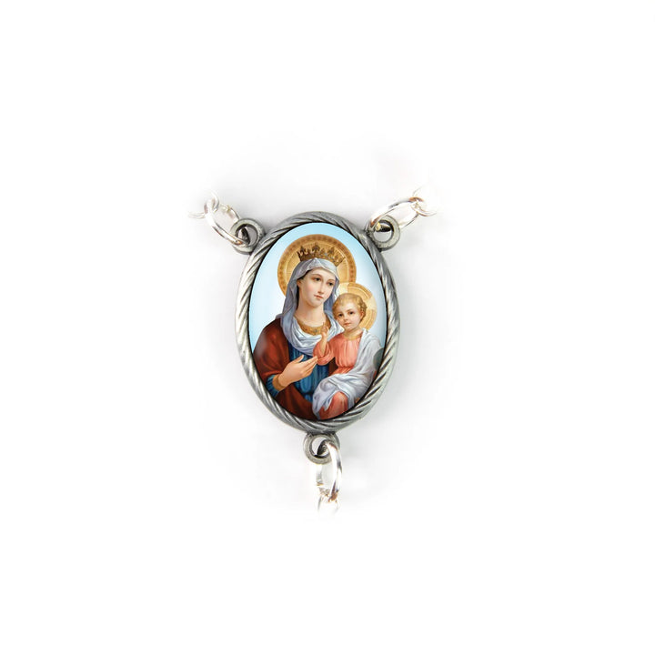 8mm Mother of Pearl Queen of Heaven Rosary