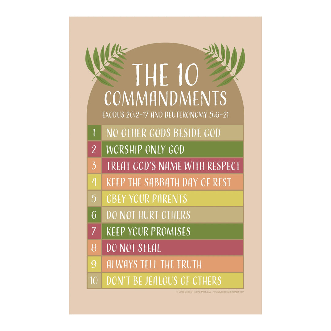 Children's Poster Prints - The 10 Commandments