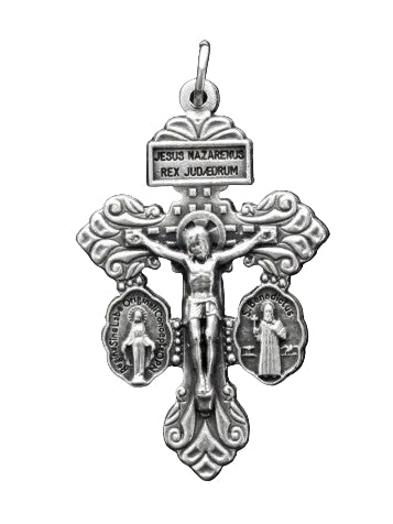 2" Silver Pardon Crucifix