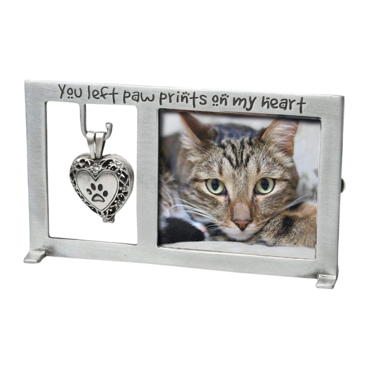 Paw Prints on My Heart Memorial Frame