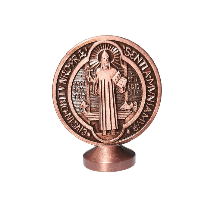 Saint Benedict Desk Medallion - Copper