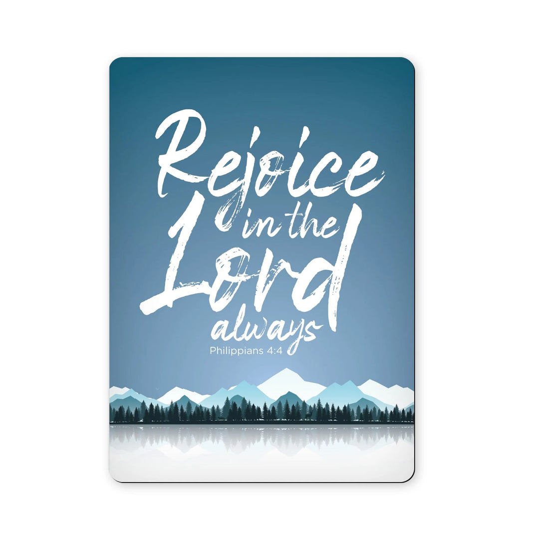 Rejoice In The Lord Always Scripture Magnet - Philippians 4:4