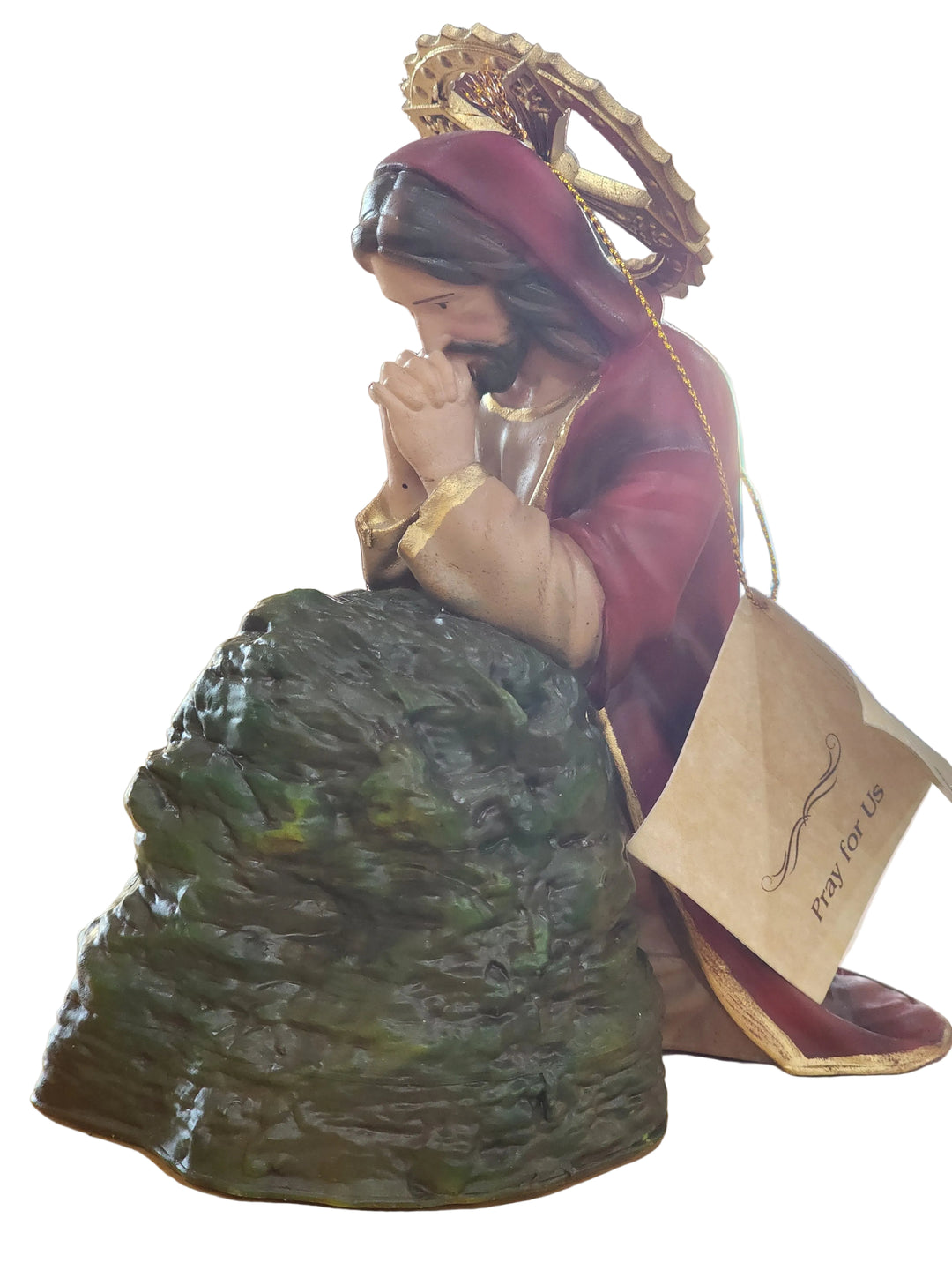 6" Handmade Jesus in the Garden at Gethsemane Statue