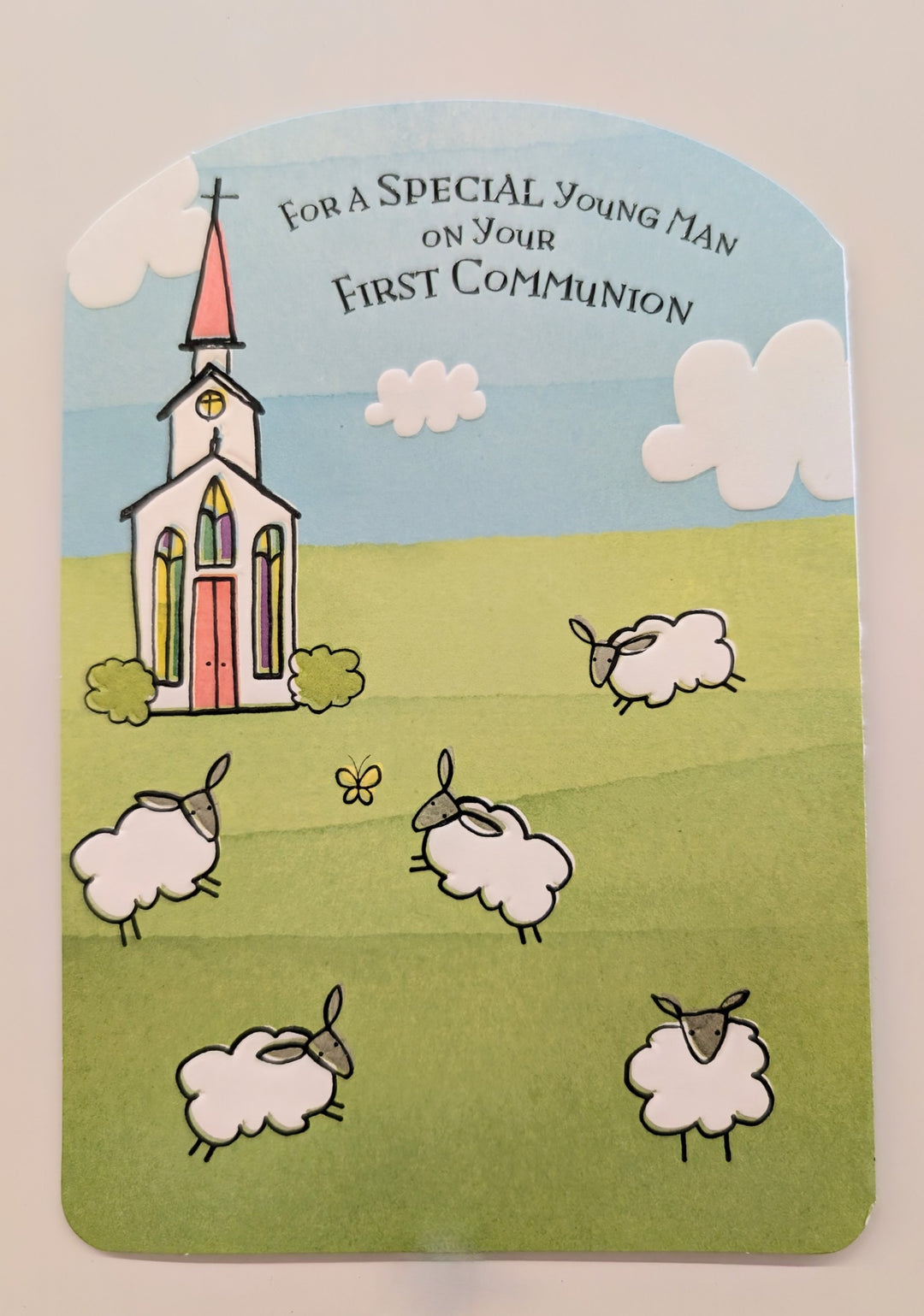 For a Special Young Man on Your First Communion Greeting Card