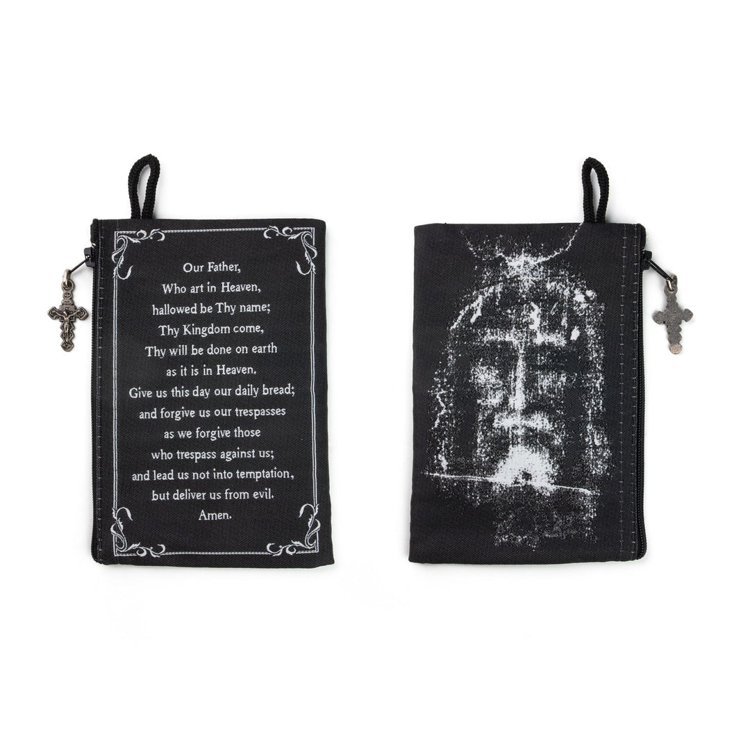 Shroud of Turin and The Lord’s Prayer Rosary Pouch