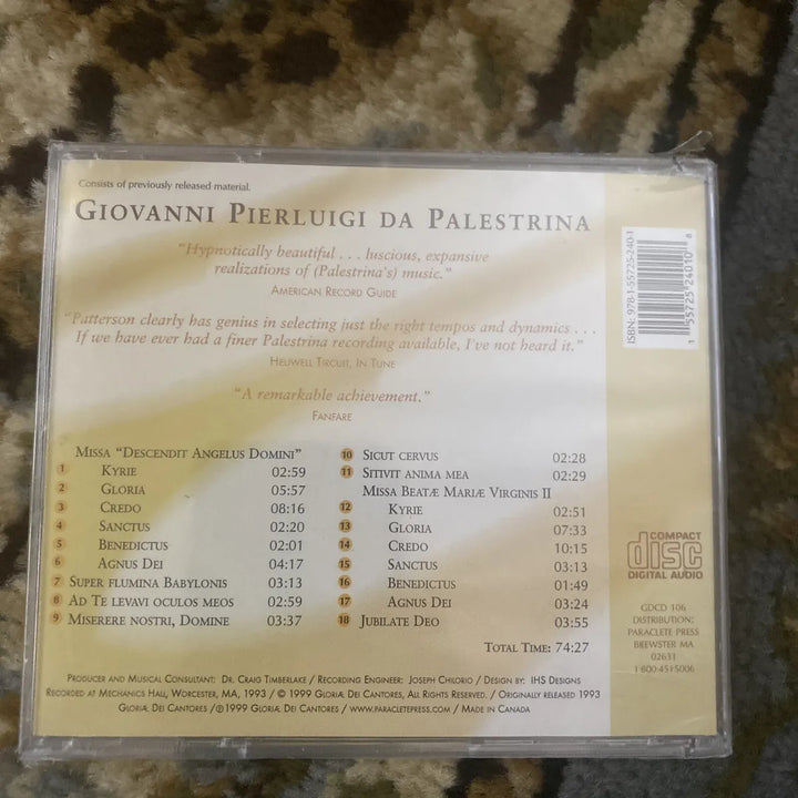 Giovanni Pierluigi Da Palestrina CD