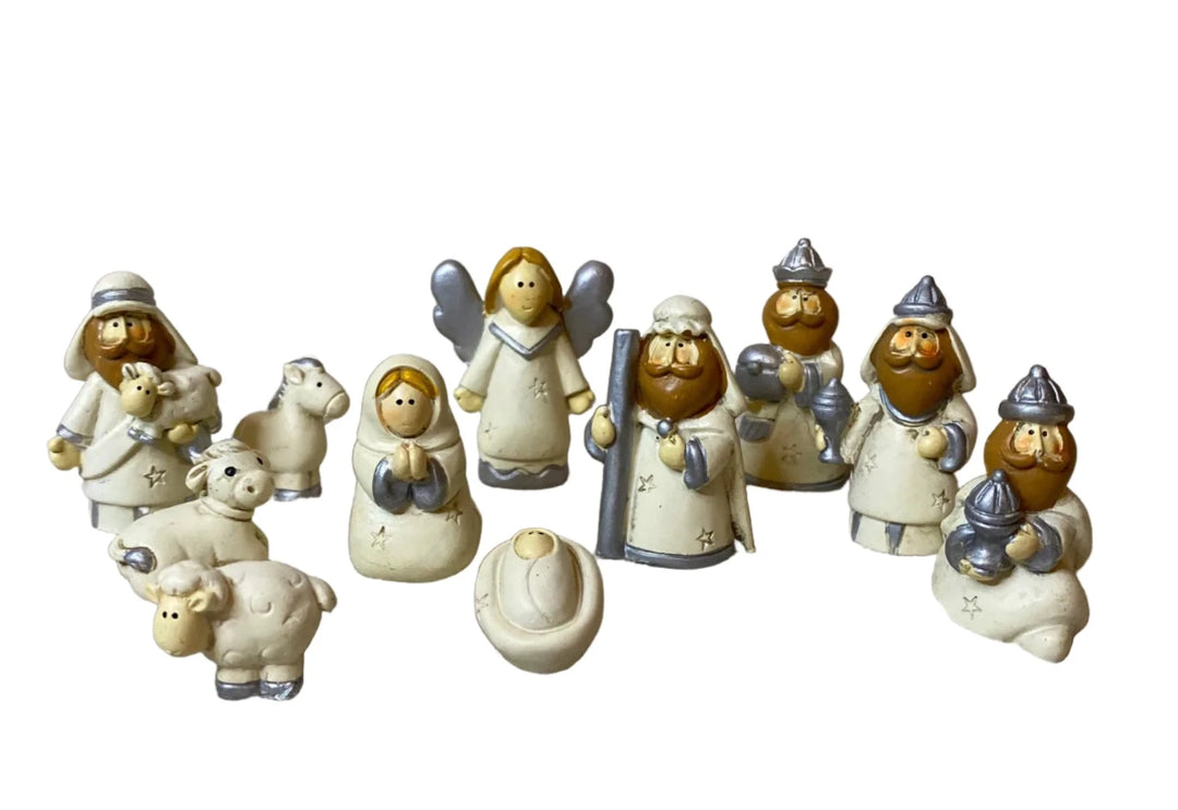 12 Piece Kids Mini Nativity Set