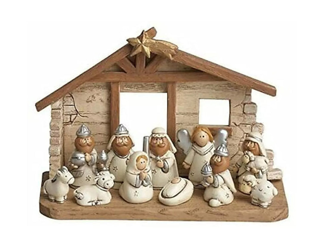12 Piece Kids Mini Nativity Set