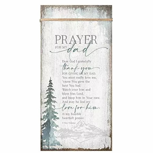 6.75 x 13.63" Prayer for My Dad Plaque