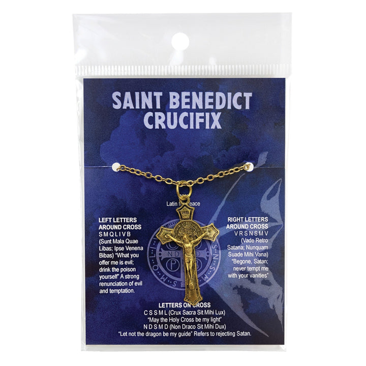 Saint Benedict Crucifix – Gold Color