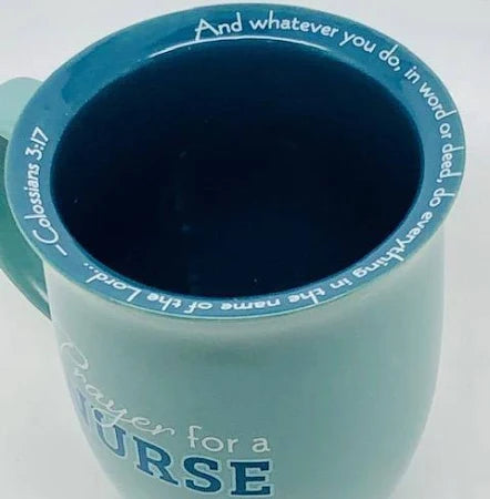 14oz Nurse Prayer Mug with Coaster Set