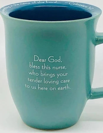 14oz Nurse Prayer Mug with Coaster Set
