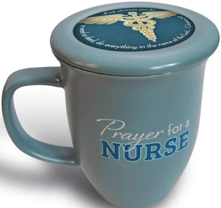 14oz Nurse Prayer Mug with Coaster Set