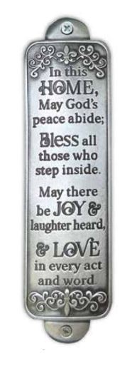 Silver Home Blessing Plaque