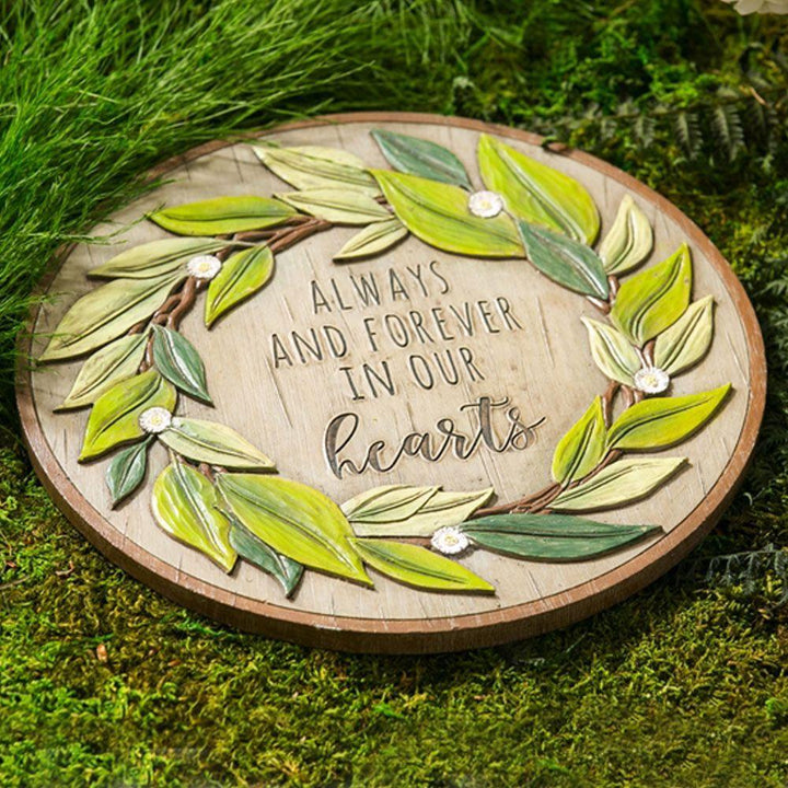 10.75" Memorial Garden Stone Wreath