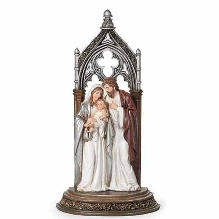 11.5" Holy Family with Arch Nativity Figurine