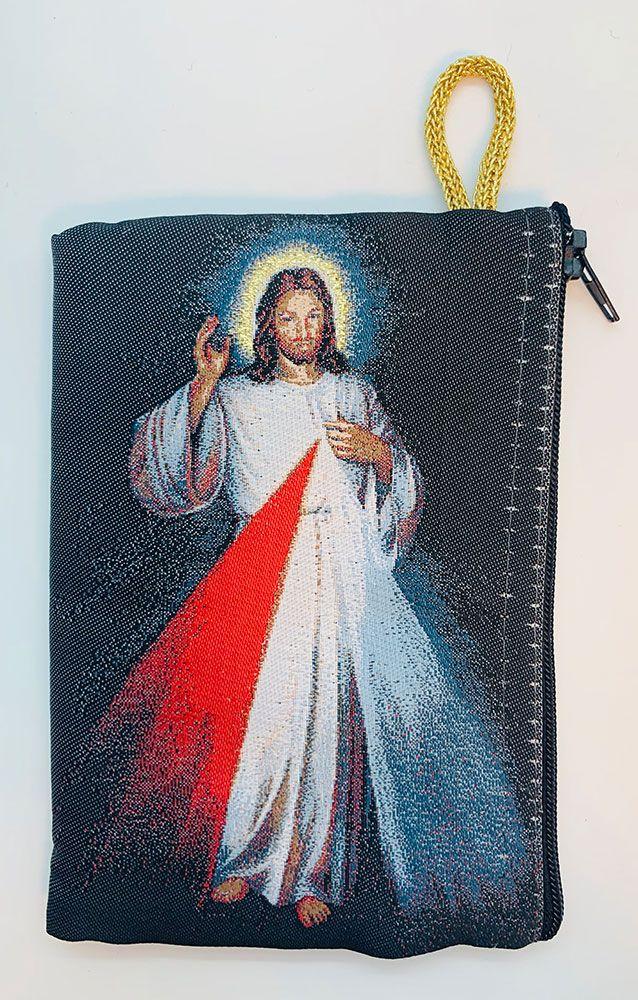 Divine Mercy Kilim Rosary Bag