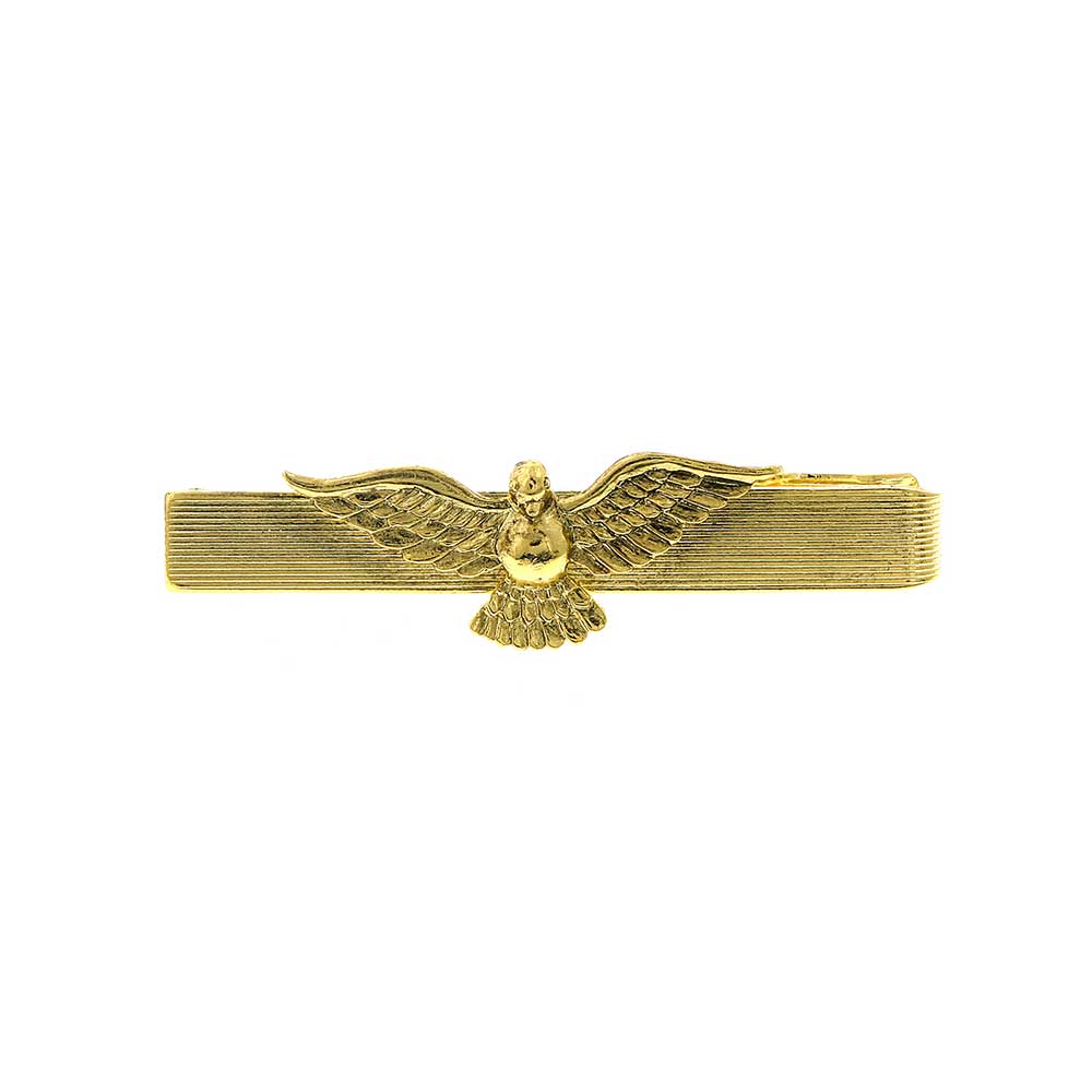 14K Gold Dipped Dove Tie Bar Clip