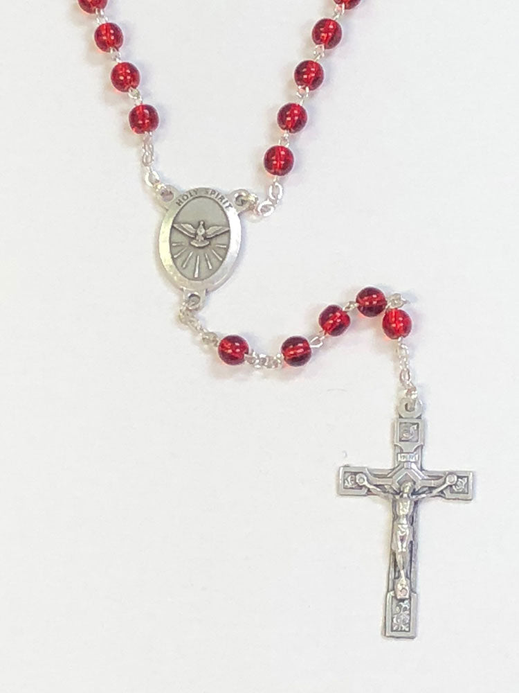 Red Holy Spirit Rosary