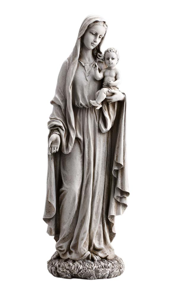 23" Madonna and Child Garden Statue