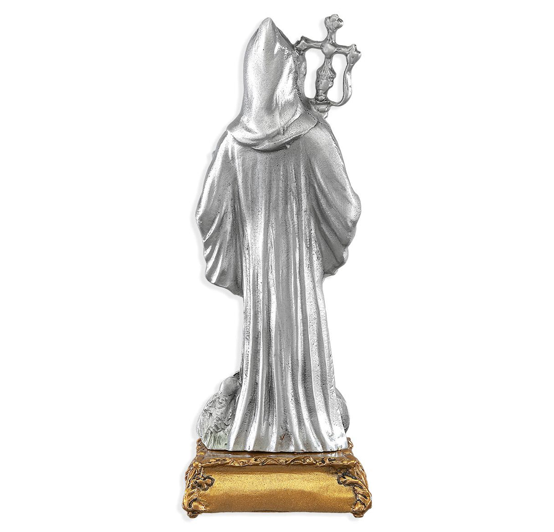 4 1/2" Pewter Saint Benedict Statue