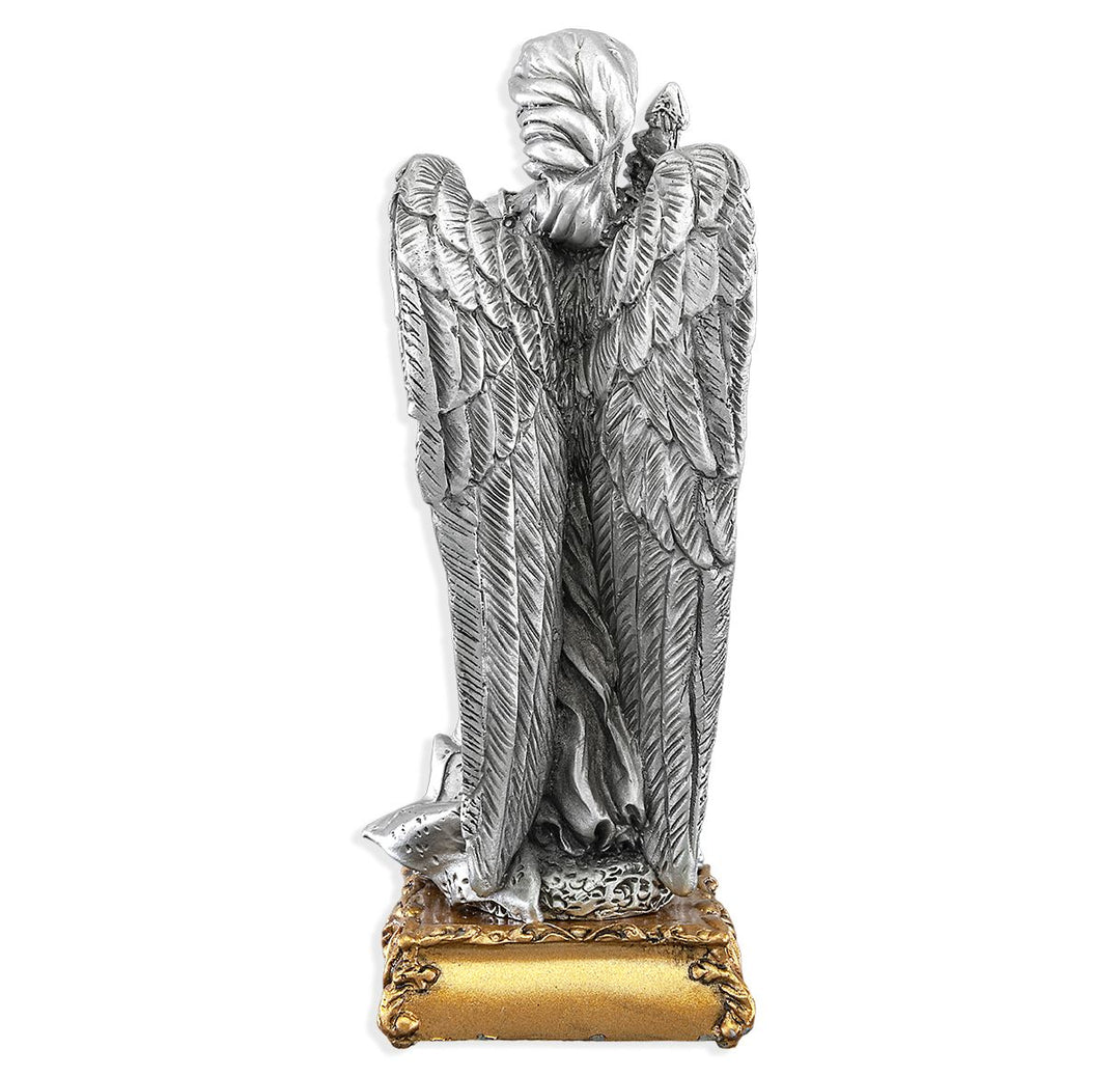 4 1/2" Pewter Saint Michael Statue